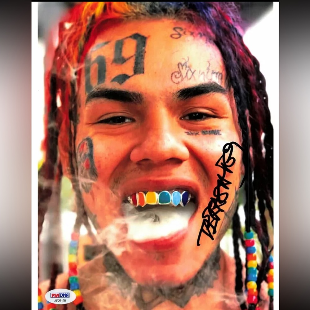Tekashi 69 6IX9INE Signed 8X10 photo PSA/DNA autographed Rapper Day69 Tekashi69